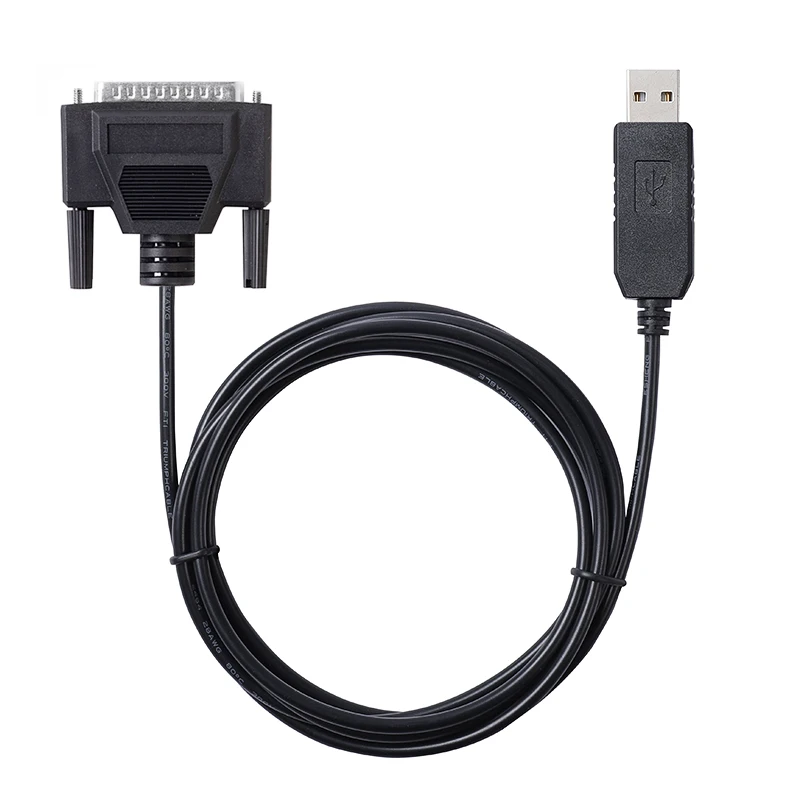Fanuc 15 16 18 21 Série CNC ChrC Prolfic PL2303 USB RS232 Série à DB25 Câble Mâle Logiciel Contrôle de Débit CNC-SW-25M