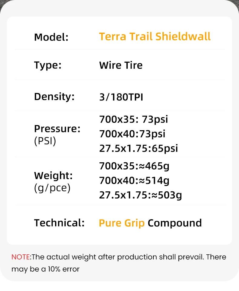 Continental Terra Trail 700 x35c 700 x40c Rennrad Draht wulst Reifen E25 Shield wall System Puregrip Compound keine Faltung 3/180 tpi – Detail 2