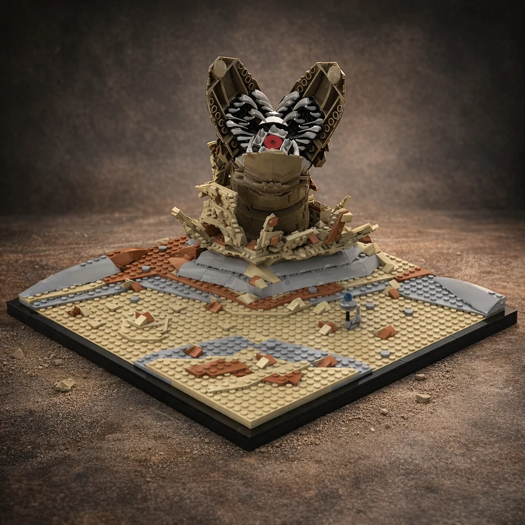 

MOC Desert Creature Building Blocks Sand Monster Diorama Model Creative Scene Bricks Set DIY Assembly Toy Gift for Kids Adults