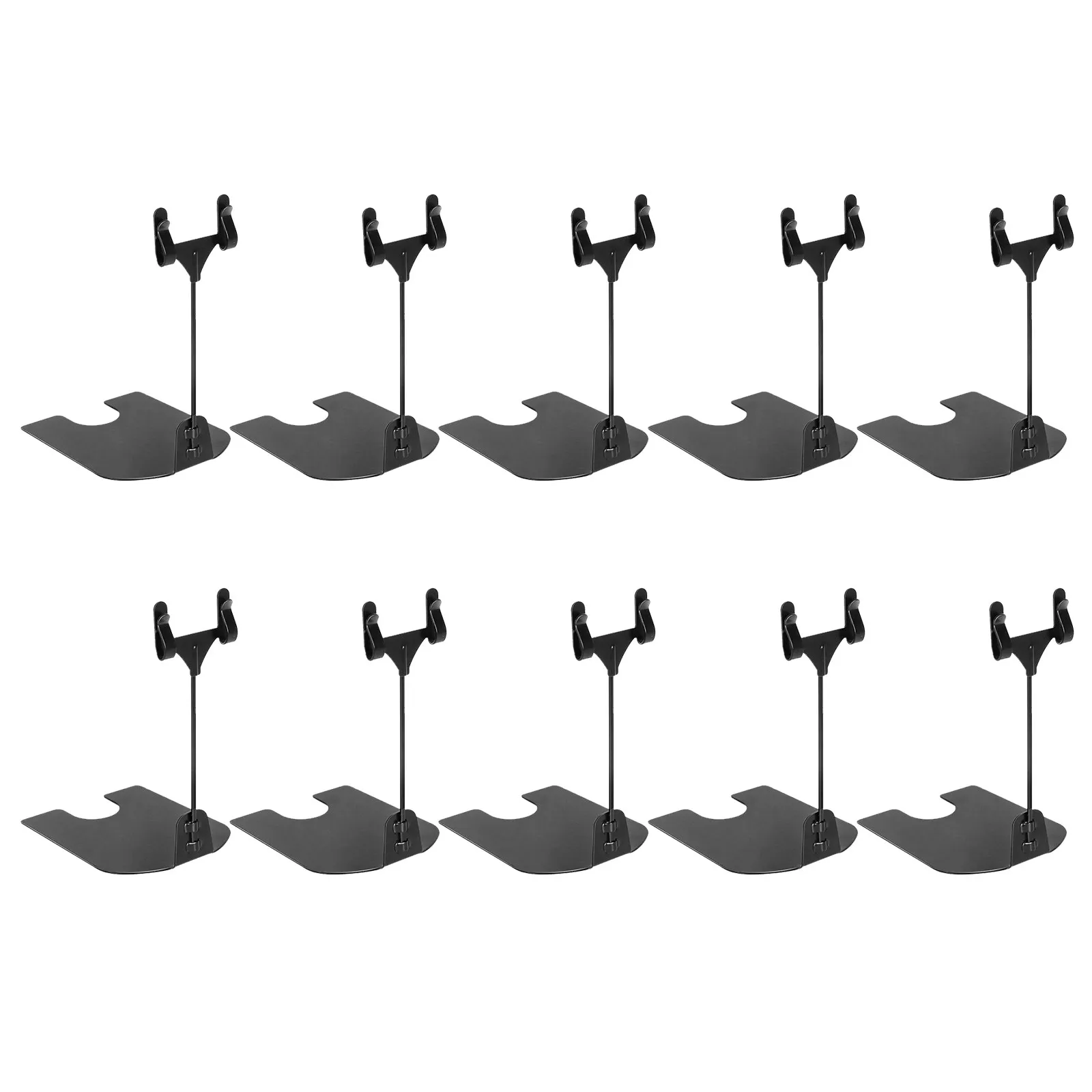 10Pcs Versatile Advertising Display Clip Electroplated Iron Price Tag Holder Adjustable Rotation Stable Base for Retail Shelf