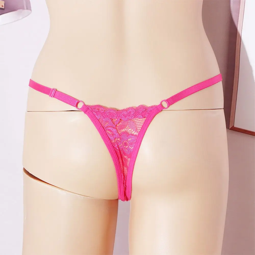 

Seamless Breathable Low-waist G String Cotton Crotch Underwear Lace Panties Women Thong Sexy Briefs Pendant diamond