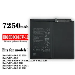 Replacement battery for Huawei Tablet HB28D8C8ECW-12 Battery BAH3-W59 W09 AL00 MatePad Pro 10.8 battery