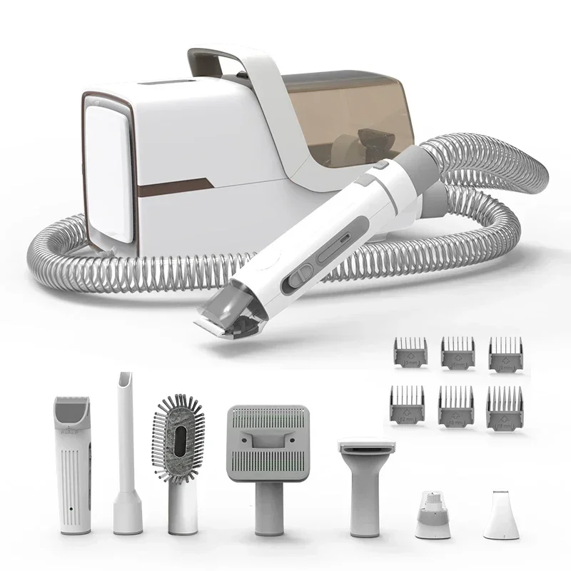 Dog Cat Pet Grooming Kit Rechargeable Cordless Clipper Scissor Kit Electric Pet Grooming Kit With Vacuumcheap And Fine