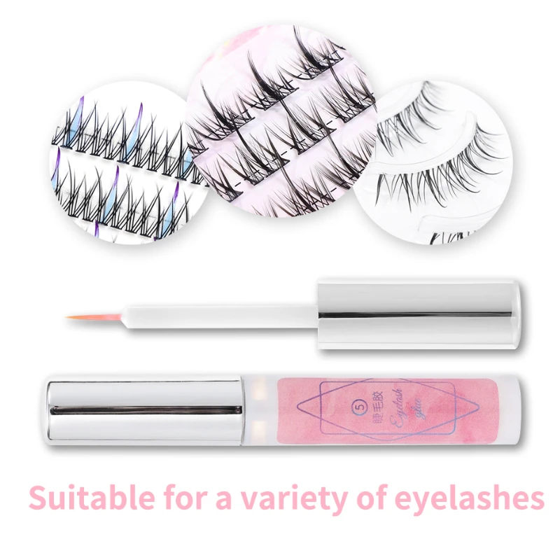 Fast Dry False Eyelashes Glue Clear Waterproof Professional Eyelash Extension Glue False Eyelashes Makeup Adhesive Cosmetic Tool