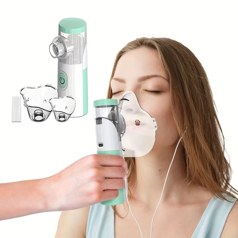 ABX Medical Handheld Portable Nebulizer Inhalator Adult Kids Mini Silent Steam Nasal Humidifier Inhaler Nebulizer for Asthma