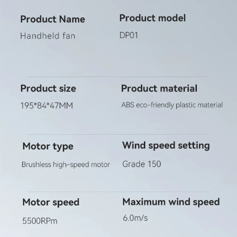 Well Made-Portable Mini Fan Rechargeable Foldable Handheld Fan High Speed Brushless Motor For Outdoor