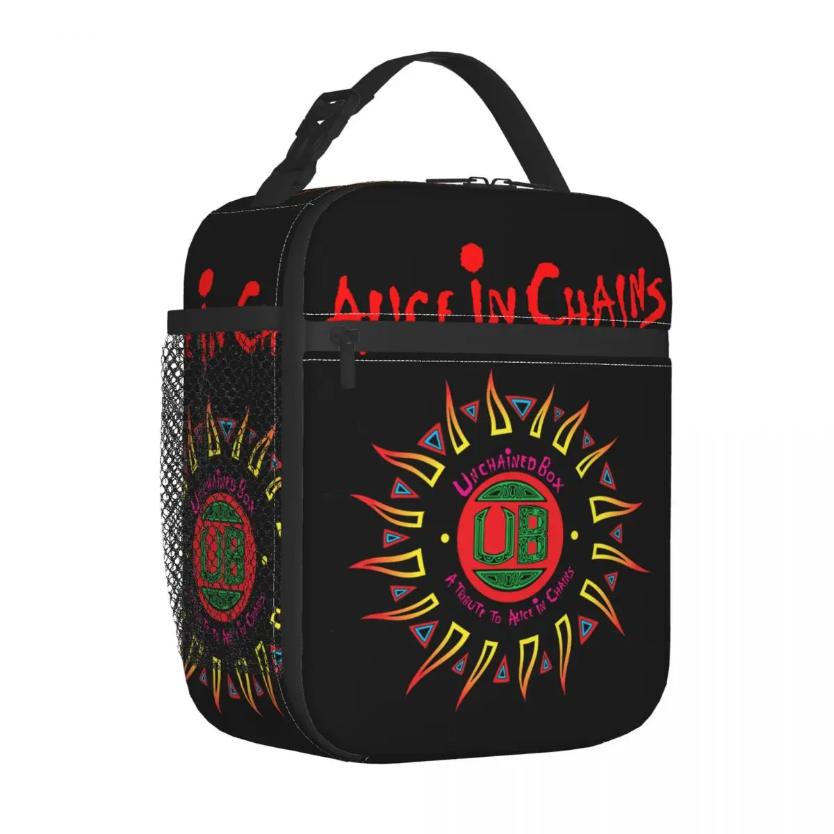 Alice In Chains Insulated Lunch Bag Large Meal Container Cooler Bag Tote Lunch Box Beach Picnic Food Storage Bags