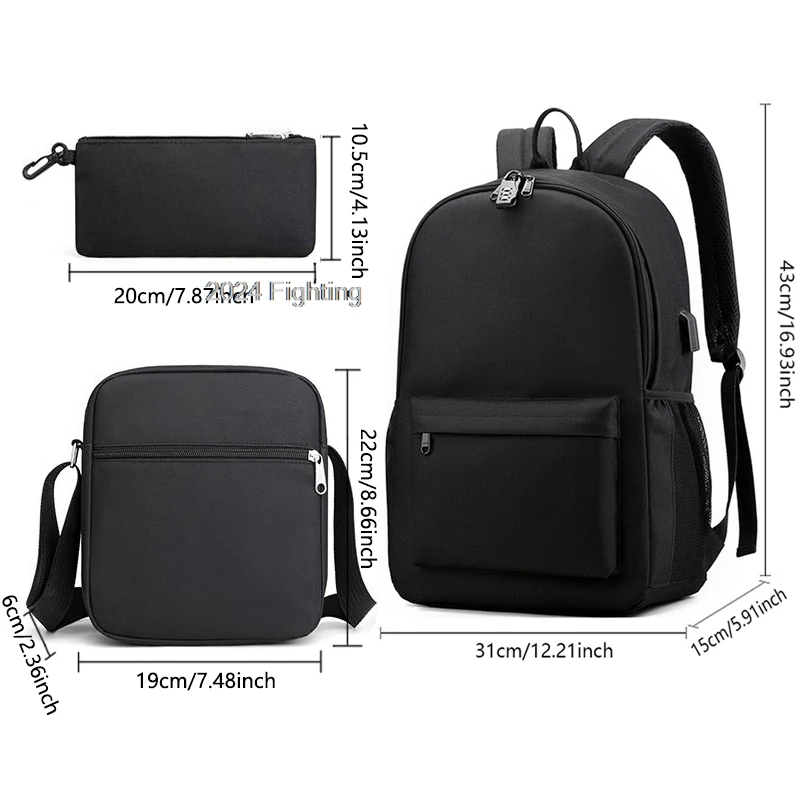 Luminous HOT Football Backpacks USB Teens Simple Capacity Laptop School Bags Women Men Rucksack Travel Mochila With Shoulder Bag