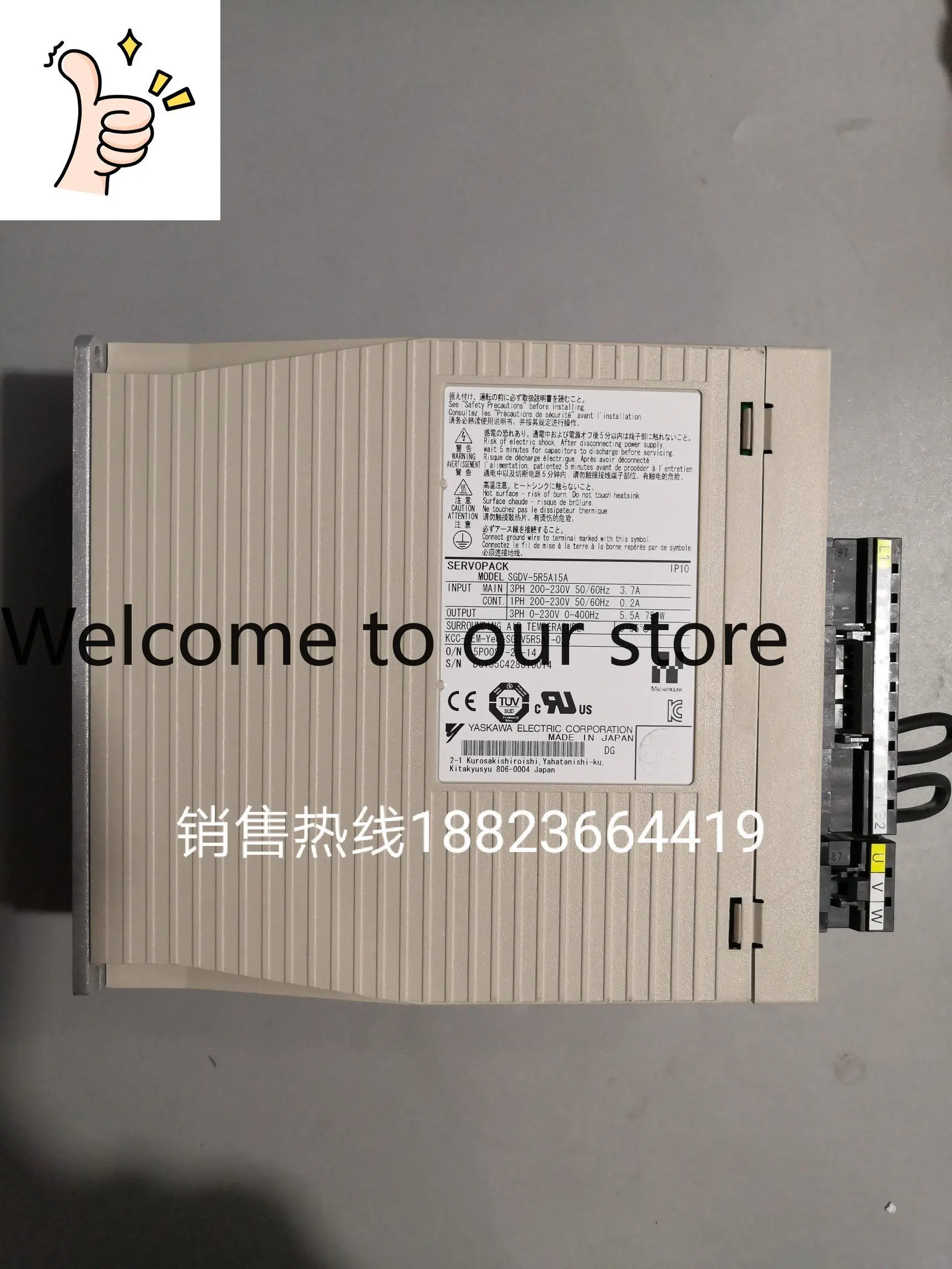 

Серводрайверы SGDV-5R5A15A/SGDV-3R8A15A: Новые, в наличии. Обращайтесь за консультацией.