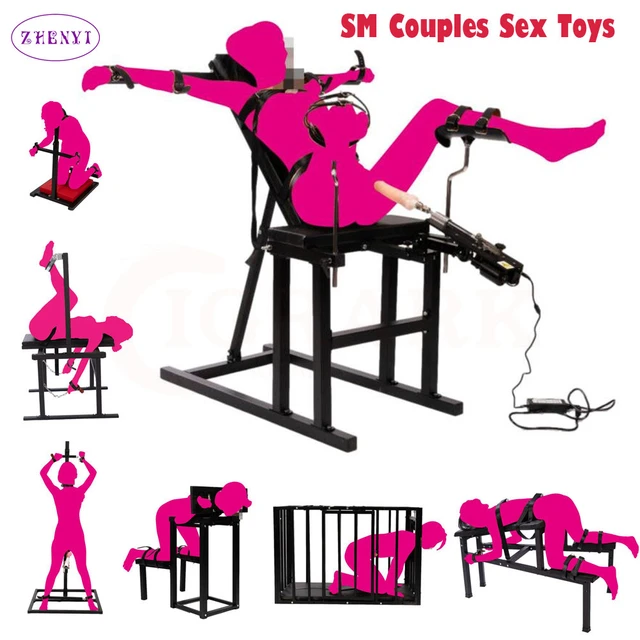 Couples Fetish Love Chair BDSM Bondage Dog Slave Restraint  