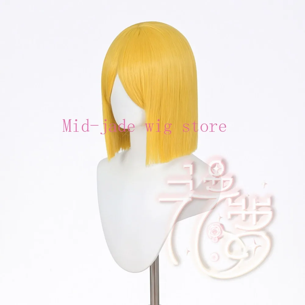 Yellow Diamond Cosplay Wig Golden Hair Style Realistic Scalp Synthetic Fiber Wig Character Hair Accessory view 5