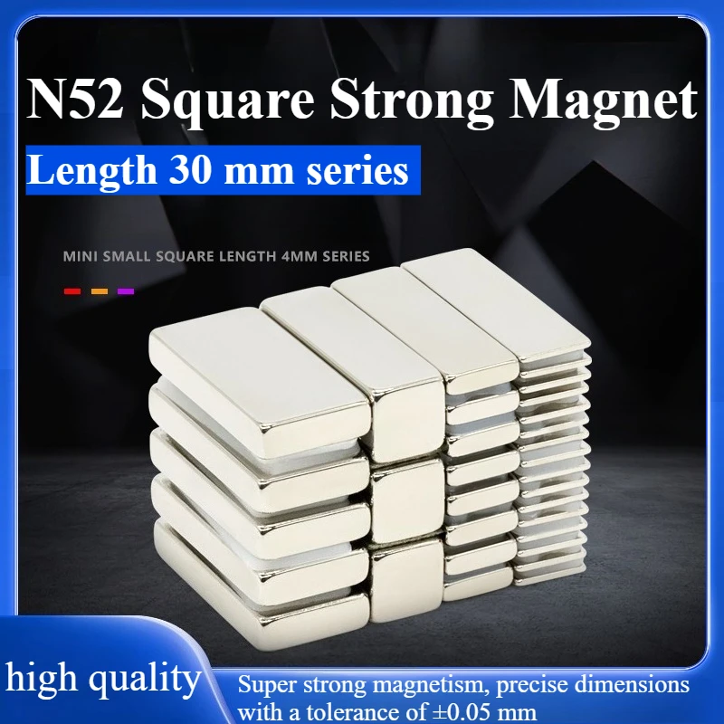 

10pcs/lot N52 high-strength square magent, 30 mm in diameter, 5-10 mm thick, suitable for refrigerators, cabinets, etc.