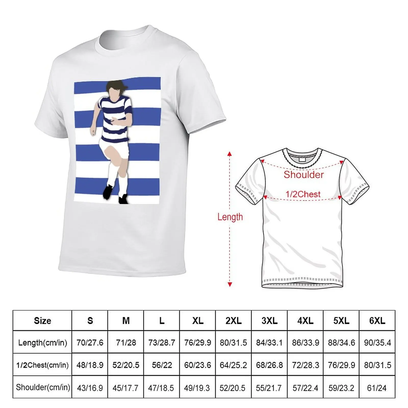 Stan Bowles - QPR T-Shirt t shirts for man graphic funny man t shirt summer T-Shirt
