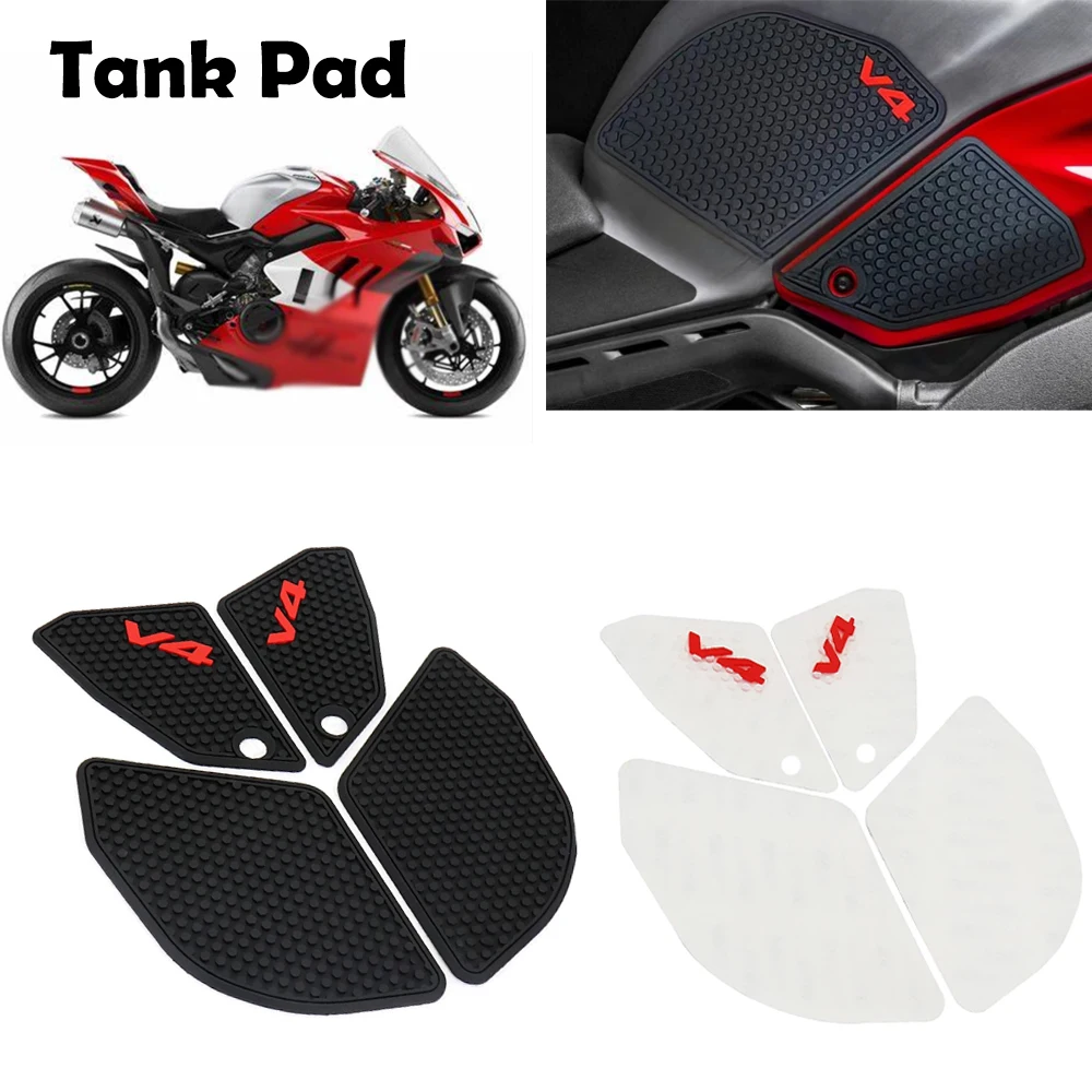 For DUCATI PANIGALE V4 S R SP2 Panigale V4S V4R V4SP2 2022 2023 NewMotorcycle Anti Slip Fuel Tank Pad Side Gas Knee Grip Sticker