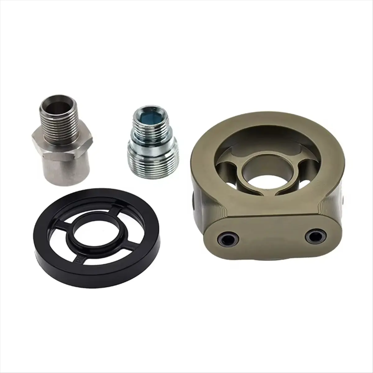 A67F For Volkswagen Audi Gen2 EA888 Engine Oil Temperature Gauge Pressure Gauge Adapter Sensor Connector Sandwich Oil Filter