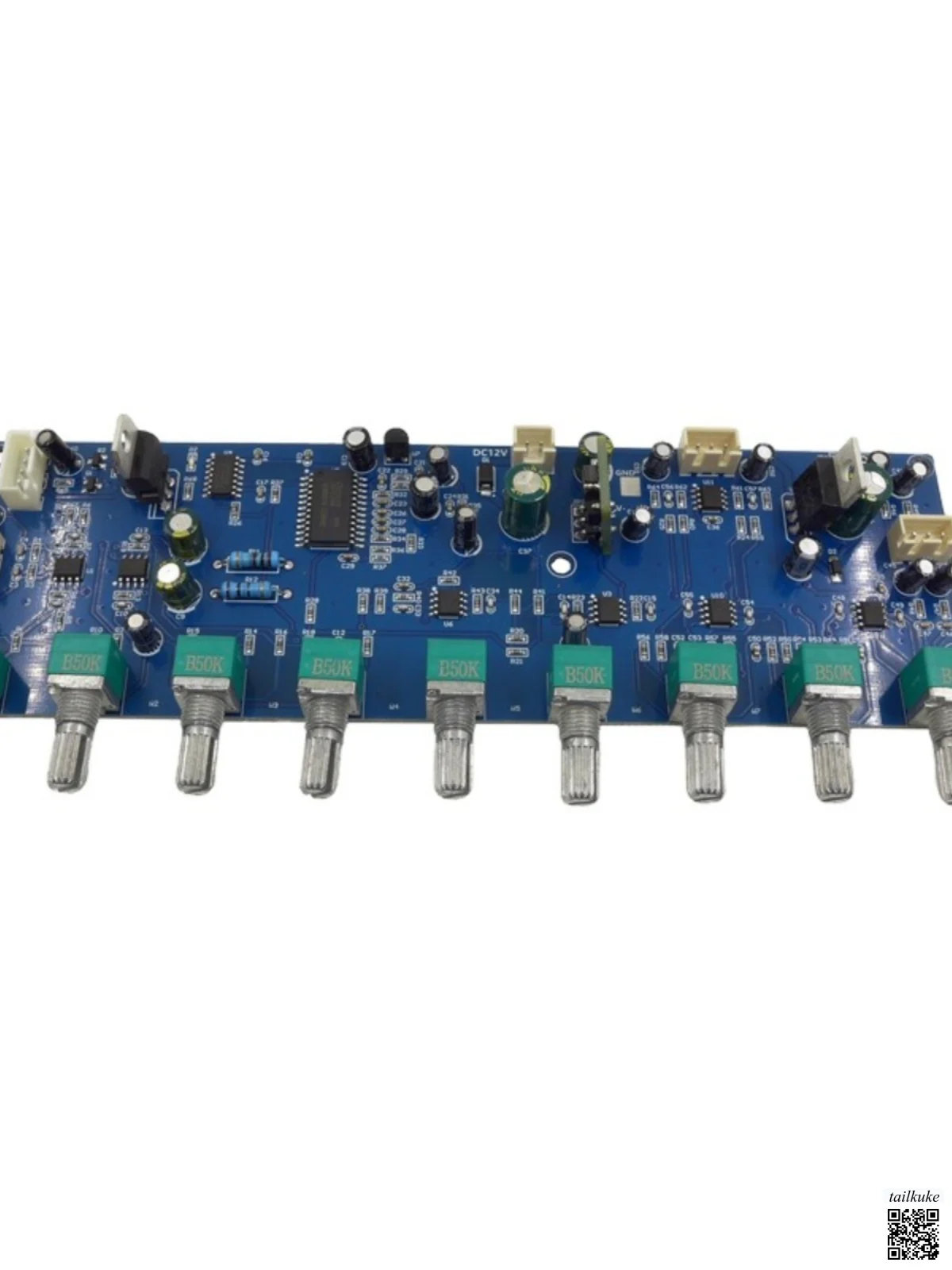 M65831/T62M0001A Karaoke Reverb Board Tone Preamplifier High and Low Bass Adjustment DC 12V Power Supply