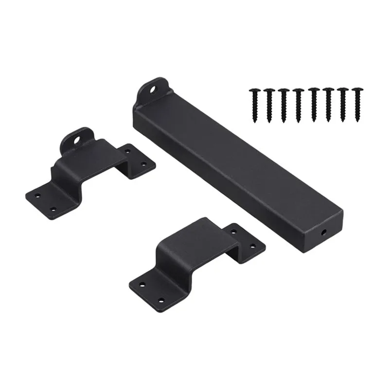 Heavy Duty Sliding Door Lock Latch Bracket with Padlock Hole, Yard Outdoor Hardware Accessory