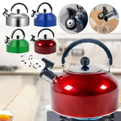 3L Portable for Home Office Restaurant Ergonomic Handle Teakettle Stove Gas Water Kettle Whistling Kettle Teapot for Trips