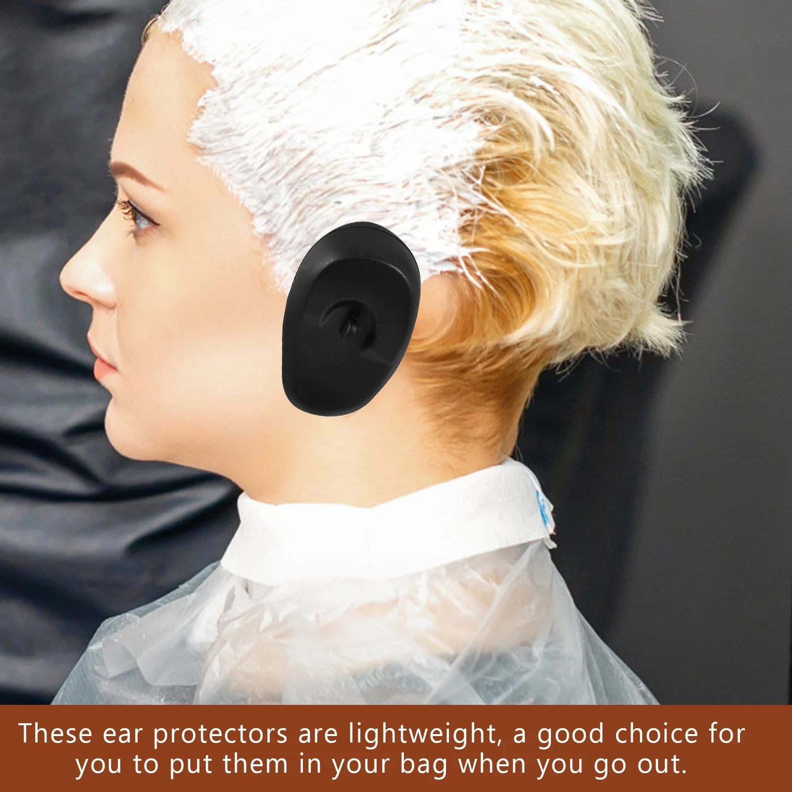 

3 Pairs Anti-dyed Ear Covers Silicone Protectors for Hair Coloring Dyeing Oil Treatment Reusable Waterproof Lightweight Salon