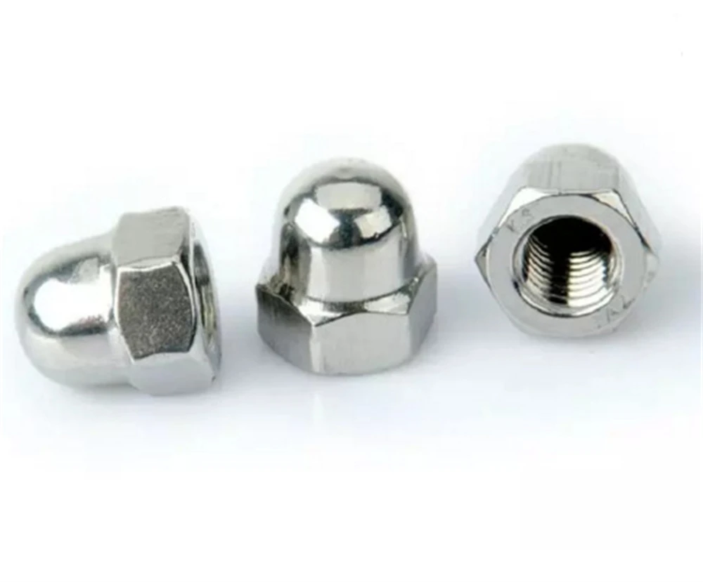 Hex Cap Nut Domed Cap Nuts 304 Stainless Steel For Decrotive M3 M4 M5 M6 M8 M10 M12 M14 M16 M20 DIN1587