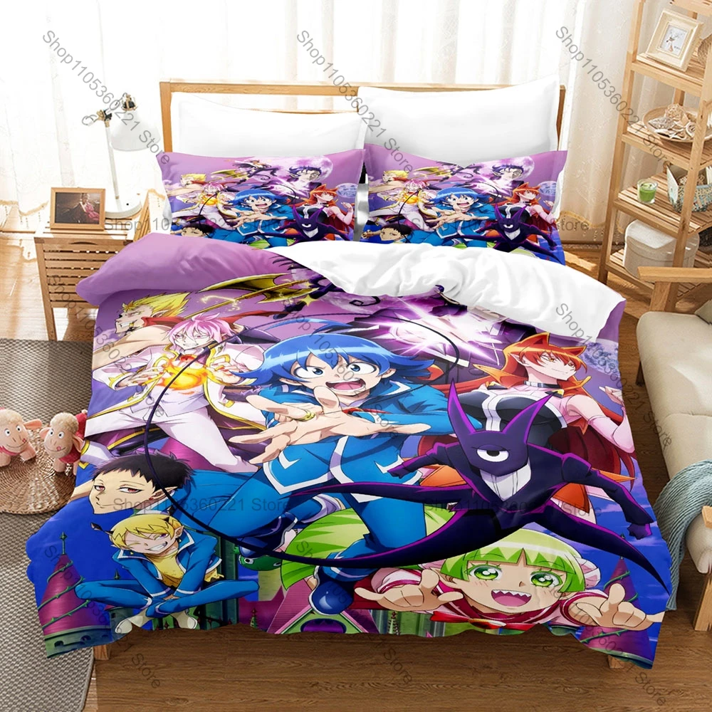 Anime Welcome to Demon School! Iruma-kun Printed Bedding Set 3 Pieces Comfortable Duvet Cover Pillowcase Fashion Bed Linens
