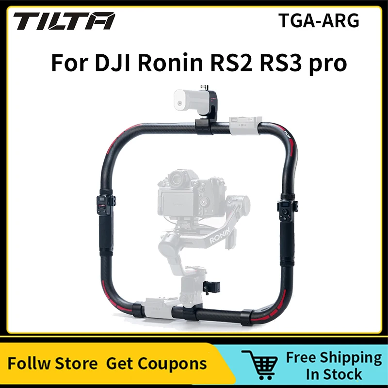 

TILTA TGA-ARG Advanced Ring Grip Gimbal Handle Camera Holder Handheld Gimbal Carbon Fiber Ring Support for DJI Ronin RS2 RS3 pro