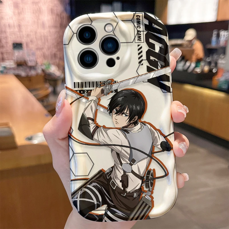 Japanese Manga Attack on Titan Erwin Smith Armin Arlert Case for iPhone 17 16 E 15 14 13 12 Mini 11 Pro Max 8 7 Plus Wave Covers
