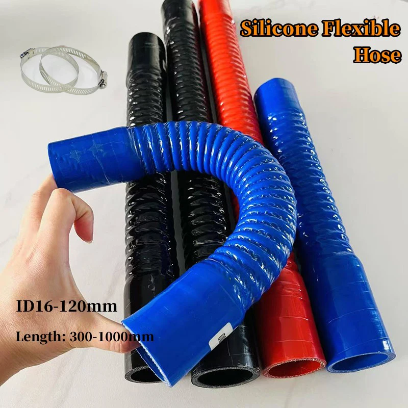

Blue Steel Wire Corrugated Tube Silicone Hose High Pressure And High Temperature Intake Pipe Intercooler Air Filter Connection