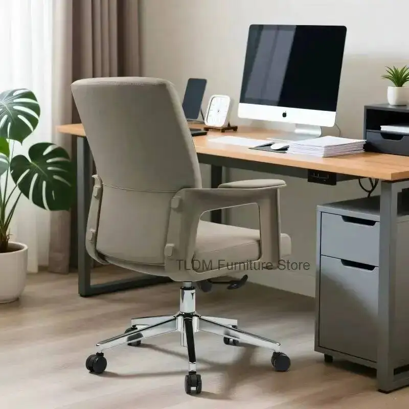 Computer Ergonomic Office Chair Mobile Home Dinning Office Chair Luxury Desk Study Leather Sillas De Oficina Office Furniture