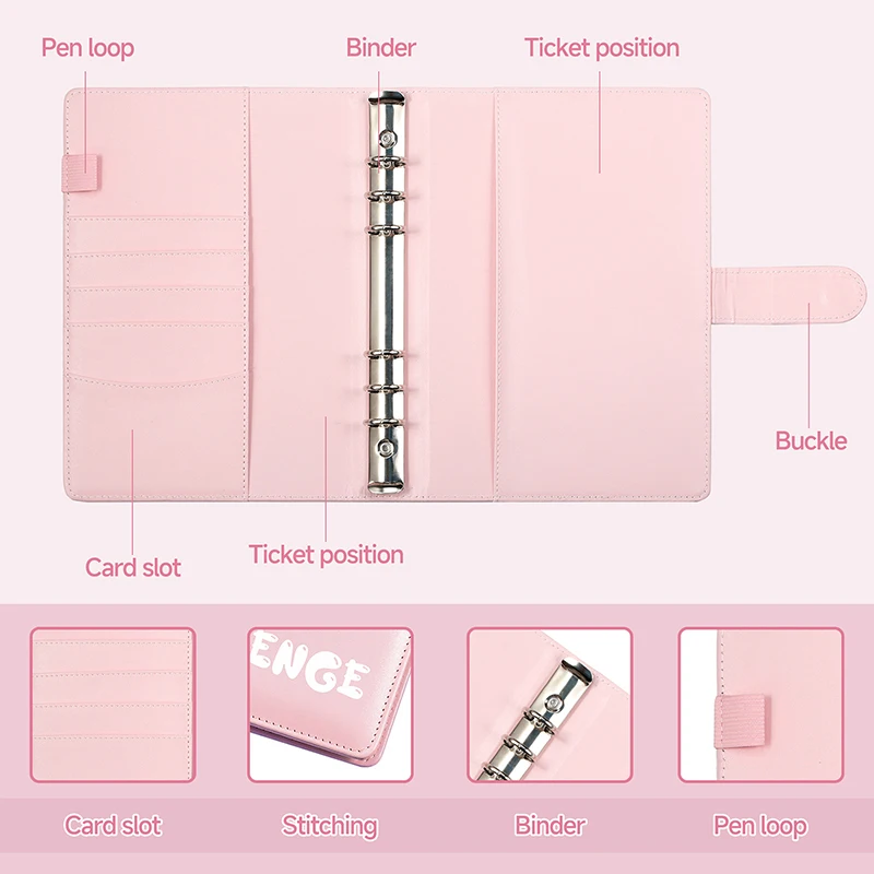 현금 봉투가 포함된 100개 봉투 챌린지 예산 바인더 돈을 절약하는 쉽고 재미있는 방법 예산 책정을 위한 예산 플래너 도서