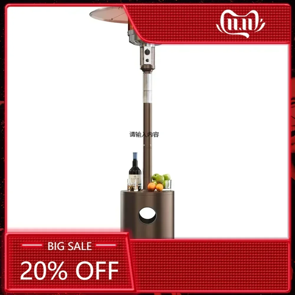 

Hot sales50,000 BTU Patio Heater for Outdoor Use With Round Table Design, Double-Layer Stainless Steel Burner and Wheels, Outdoo