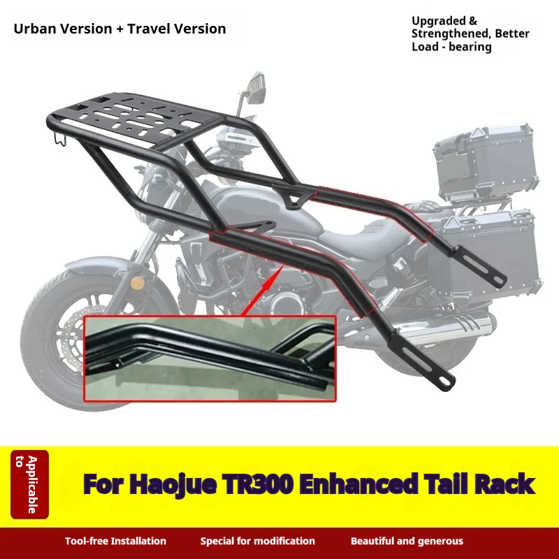 For Haojue TR300PLUS HJ300‑3 Motorcycle Side Box Bracket Pannier Rack Modification Accessories