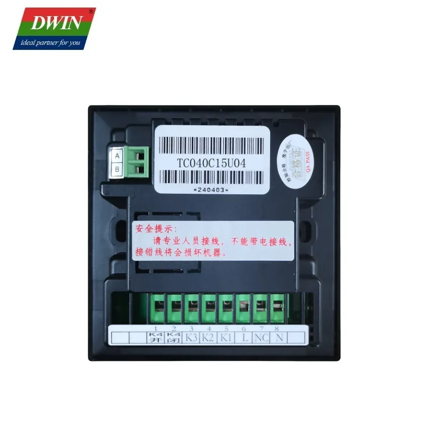 2026 DWIN 4 Inch 250nit 480*480 Thermostat Wifi TFT LCD Voice Control Panel Capacitive Touch Screen NTC Temperature and Offline