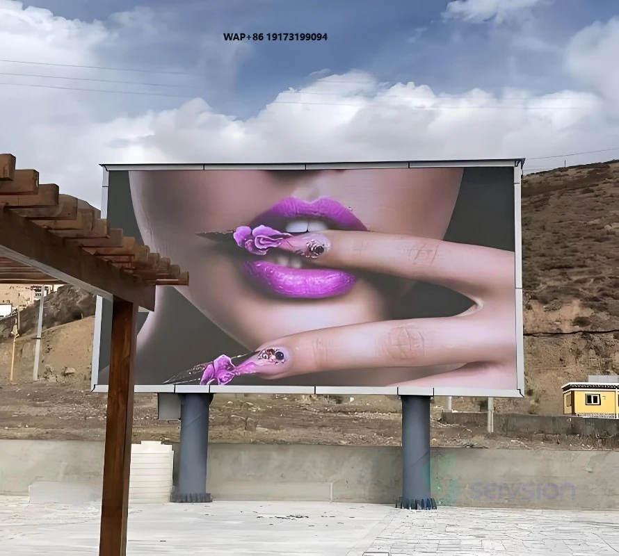 Customized Outdoor Full HD 4K LED Display Screen IP65 Waterproof High Brightness Sunlight Readable Advertising Large Screen