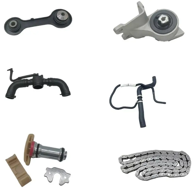 Tensioner - Timing Belt Timing chain Connection - Water outlet Hose assembly, water pipe on the water tank Connecting rod, right