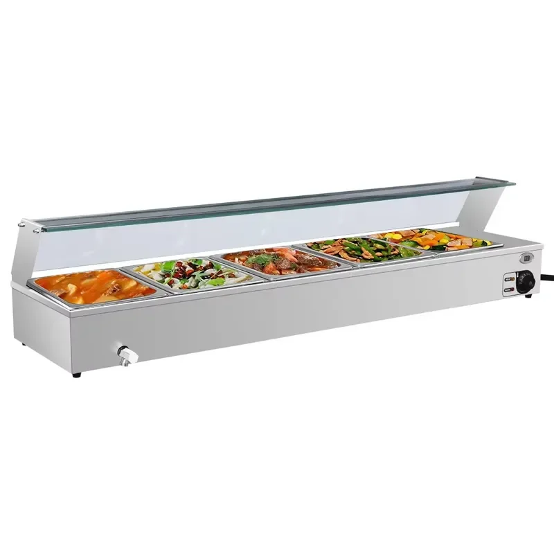 Luxury Party Hotel Table Top Insulated Thermal Food Display Counter Food Heater Warmers 4 Pcs Set 4pcs Price