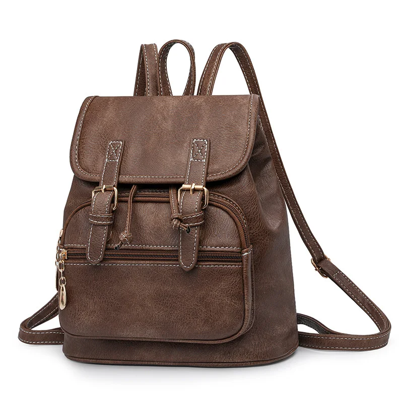 Women PU Leather Backpacks Shoulder Bag Designer Bagpack Female Girls Fashion Daypacks Teenager School Bags Mochilas Feminina