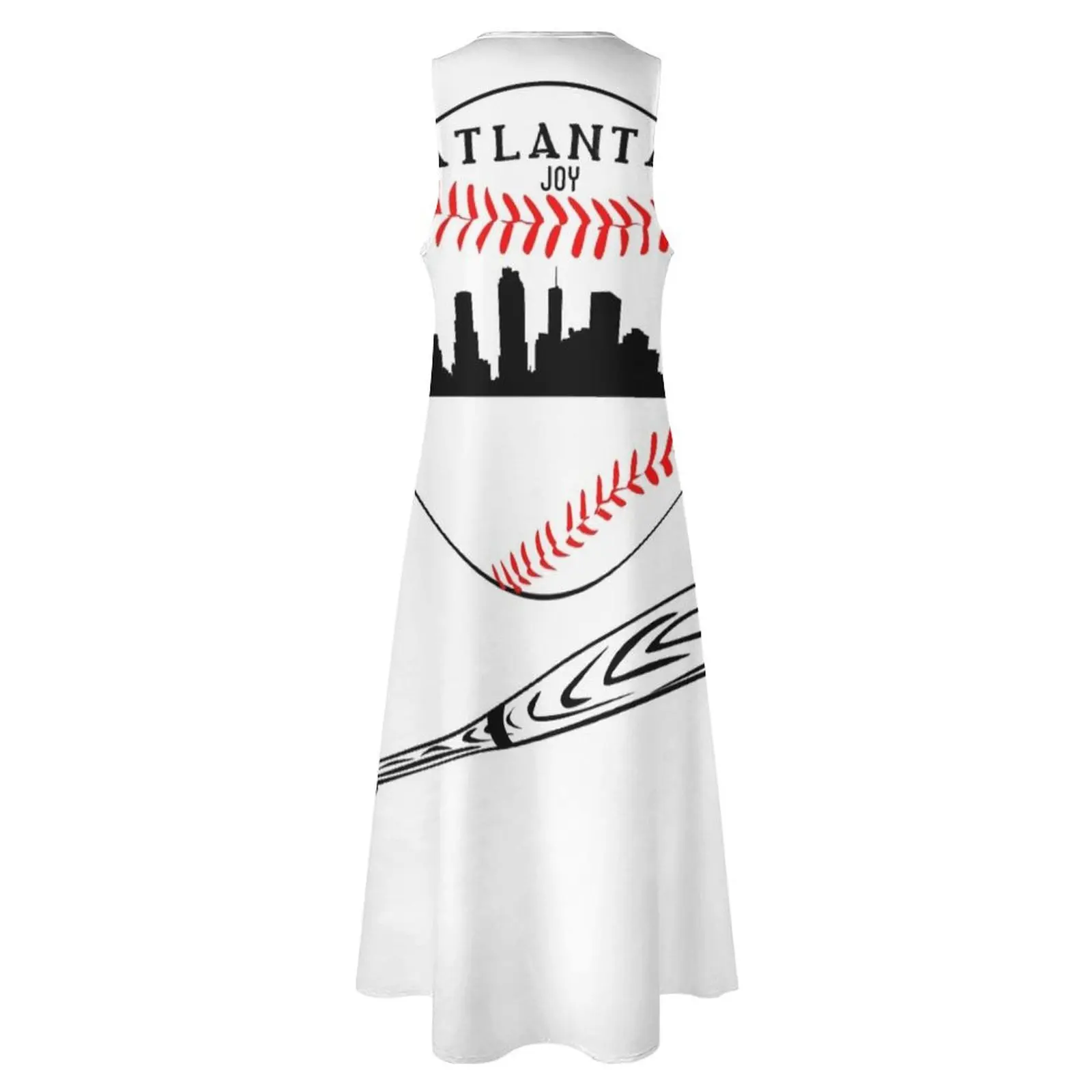 Atlanta béisbol diseño camiseta vestido largo vestidos de novia para mujer vestido largo mujer vestido mujer verano 2025