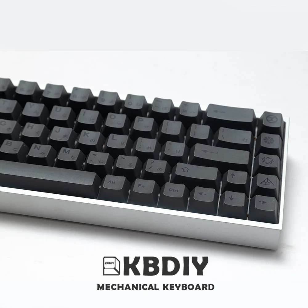 Imagem -05 - Kbdiy-gmk Cinzento Minimalista Teclados Mecânicos Perfil Cereja Pbt Keycap Jogo Personalizado Faça Você Mesmo 7u Barra de Espaço 138 Teclas por Conjunto