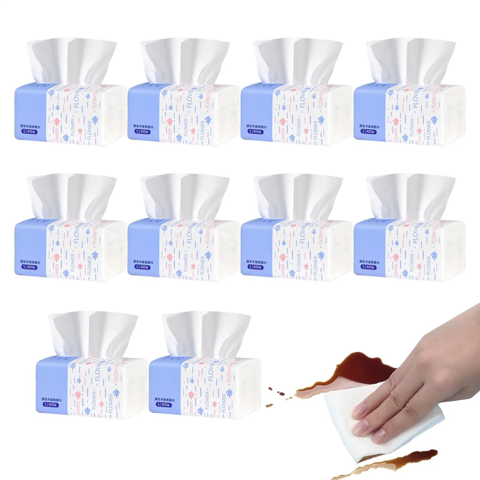 Face Tissue Comfortable Napkin Absorbent Napkin Paper For Home Apartment Dormitory Kitchen Bathroom Living Room Bedroom Shower
