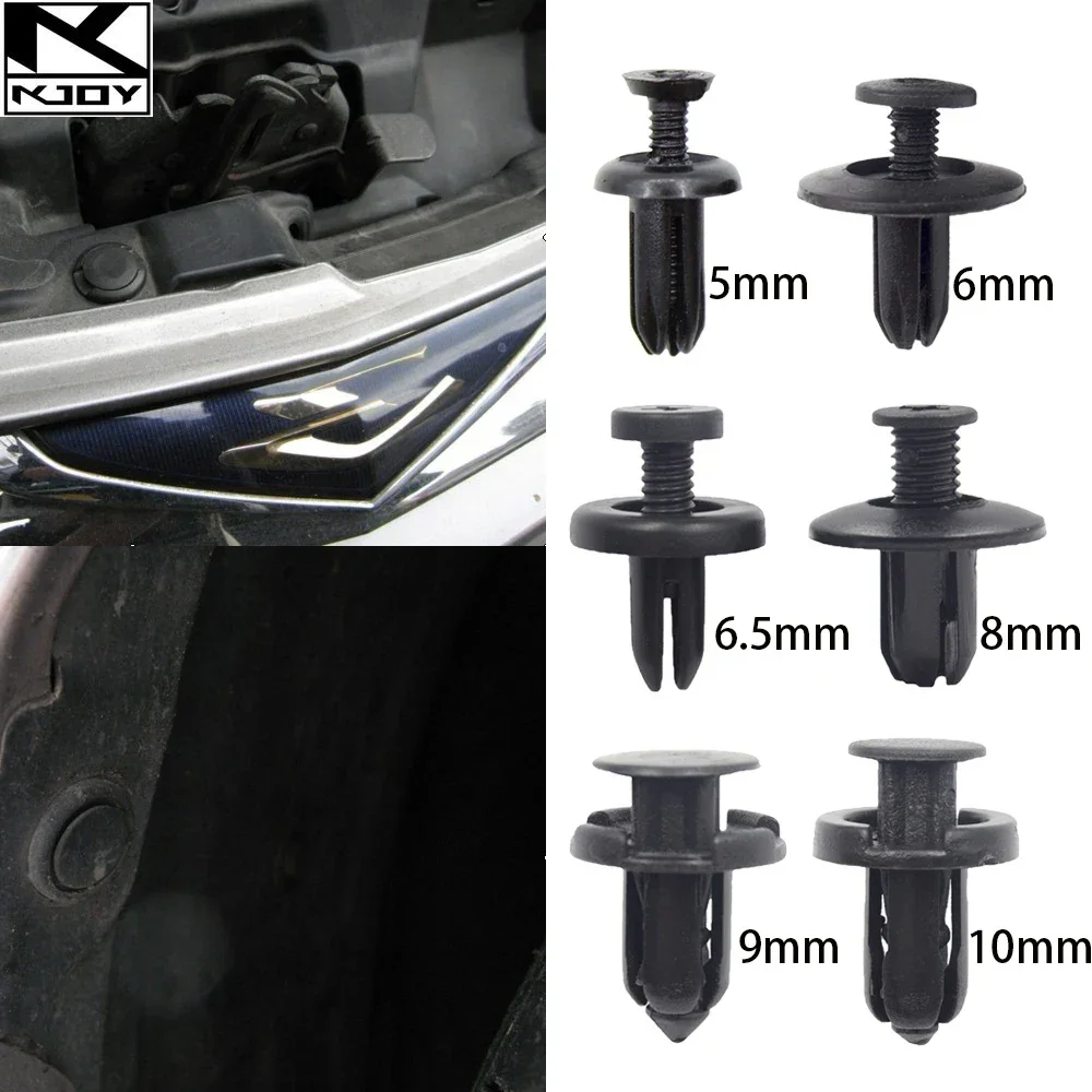 kkjoy Plastic Car Rivet Clips Mixed Fasteners Trim Panel Accessories suit for Toyota VW Hyudai Audi Benz Ford BMW various cars