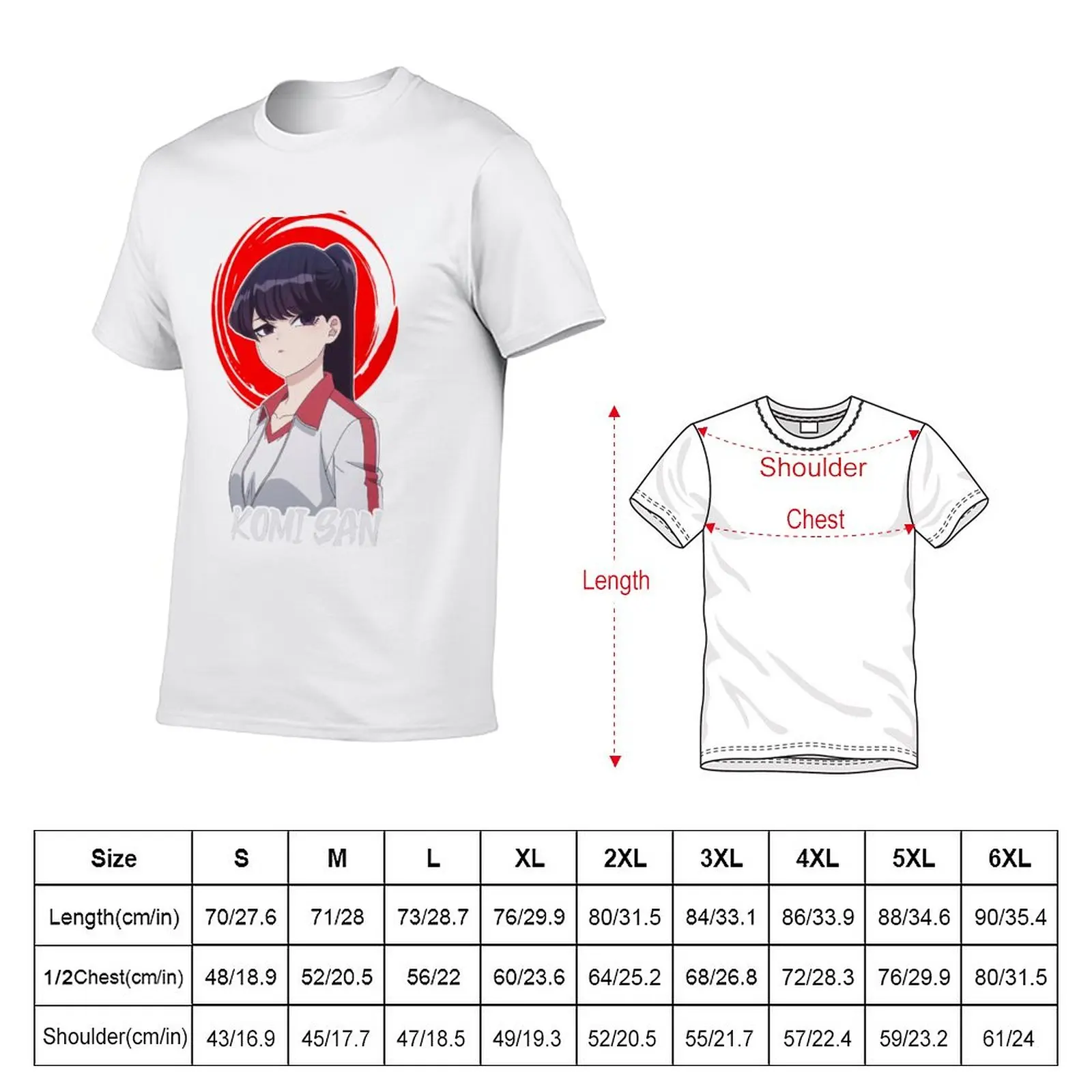 New Komi san cant communicate T-Shirt quick drying t-shirt Short t-shirt Men's clothing