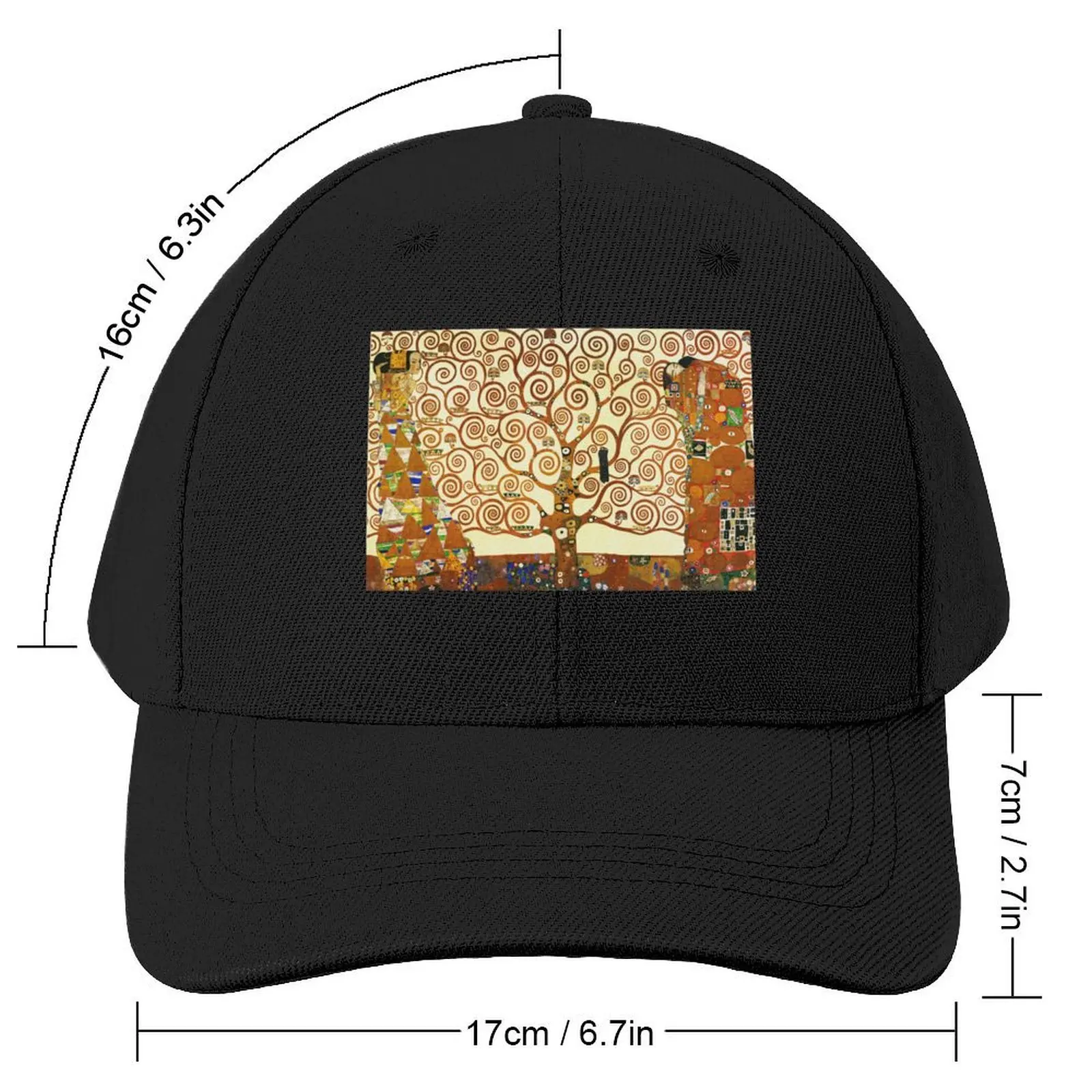 HD The Tree of Life, 1905 by Gustav Klimt - HIGH DEFINITION Baseball Cap New Hat Sunhat Golf Wear Men Women's