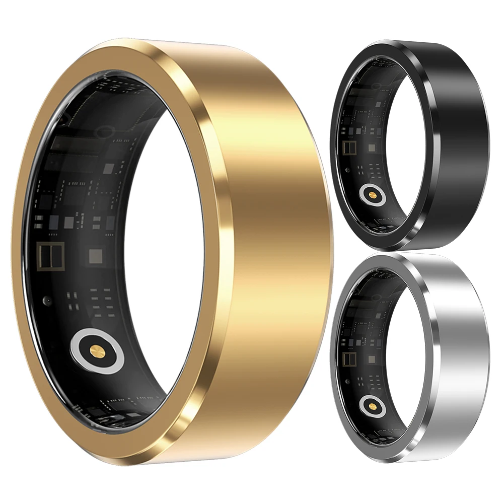 Smart Ring wasserdicht Sport intelligente Gesundheit Ring Fitness Ring Aktivität & Schlaf Tracker für Männer Frauen für Android iOS