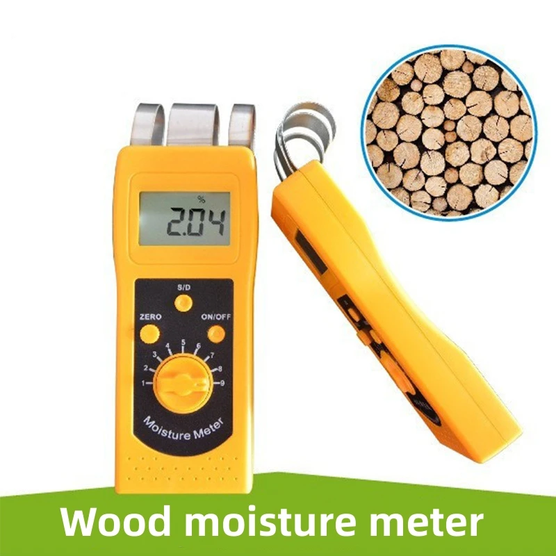 

Digital Wood Moisture Meter Tester DM200W High performance LCD Analyzer Wood Tool Measuring Range 0%-80%