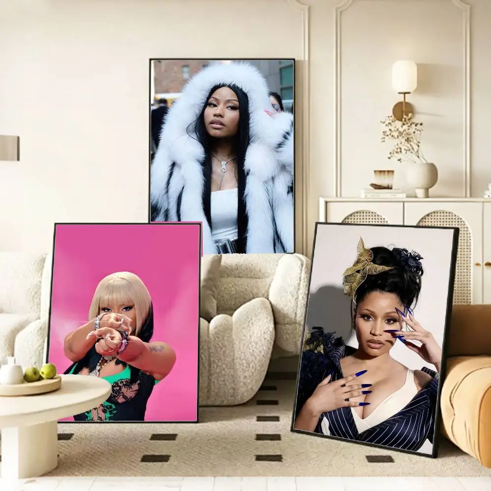 Pink Hip Hop Nicki Minaj Poster HD Self Adhesive Waterproof Wall Art Ideal for Home Office Dorm Gift