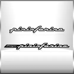 Auto Styling Neue 3D Aluminium Pininfarina disegno Emblem Logo Hinten Abzeichen Auto Stamm Aufkleber Für Hyundai Sonata Solaris Azera Tucson