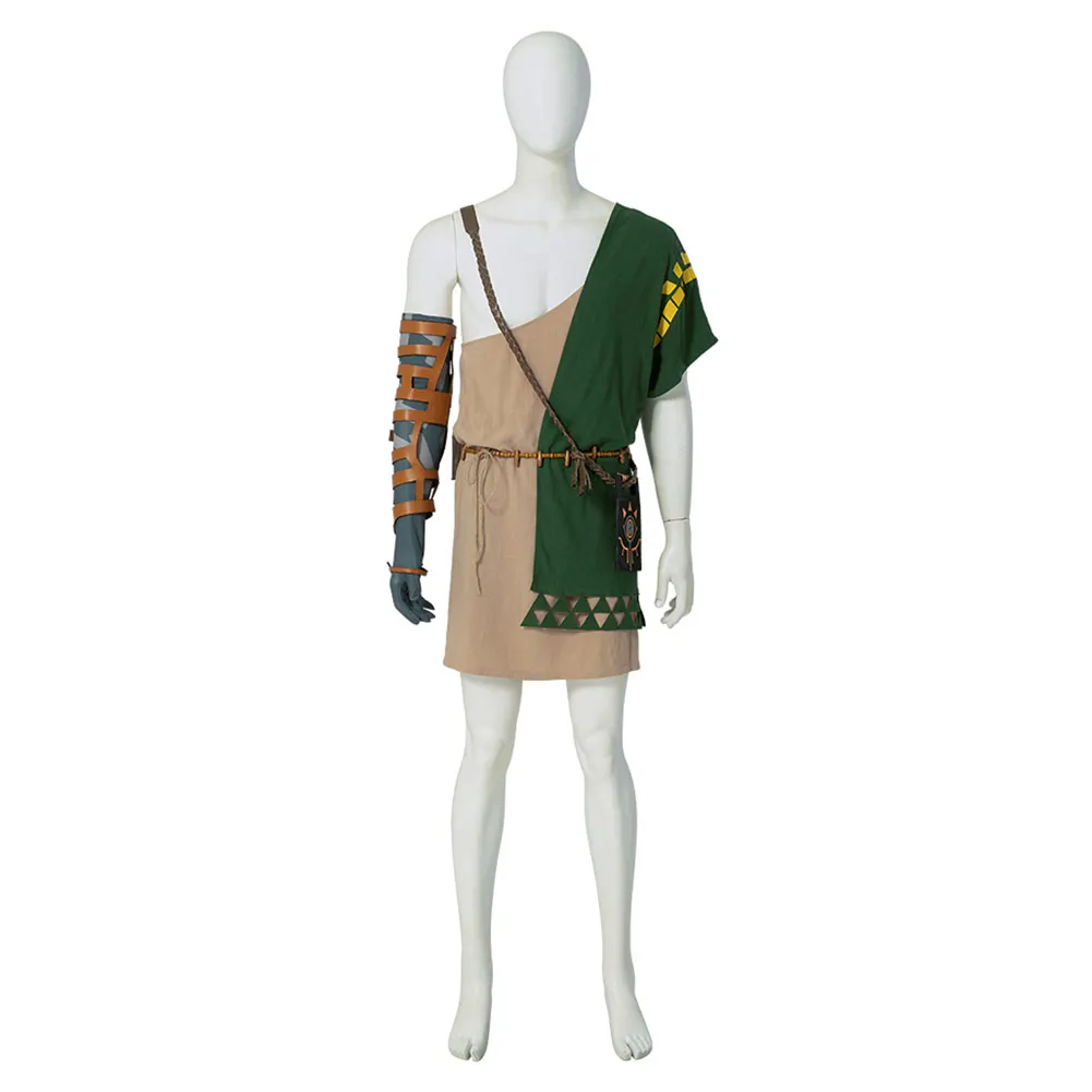 Link Cosplay Costume pour homme adulte, accessoire, manteau, veste, tenues, Halloween, carnaval, déguisement de fête, jeu de rôle imbibé