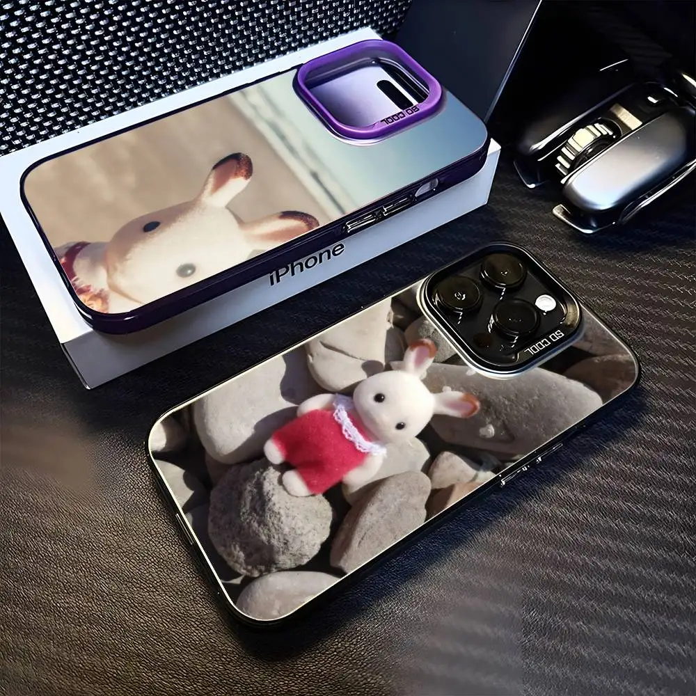 

Beach Bunny Phone Case For iPhone17,16,15,14,13,12,11 Plus,Pro Max Purple Matte Shockproof Cover