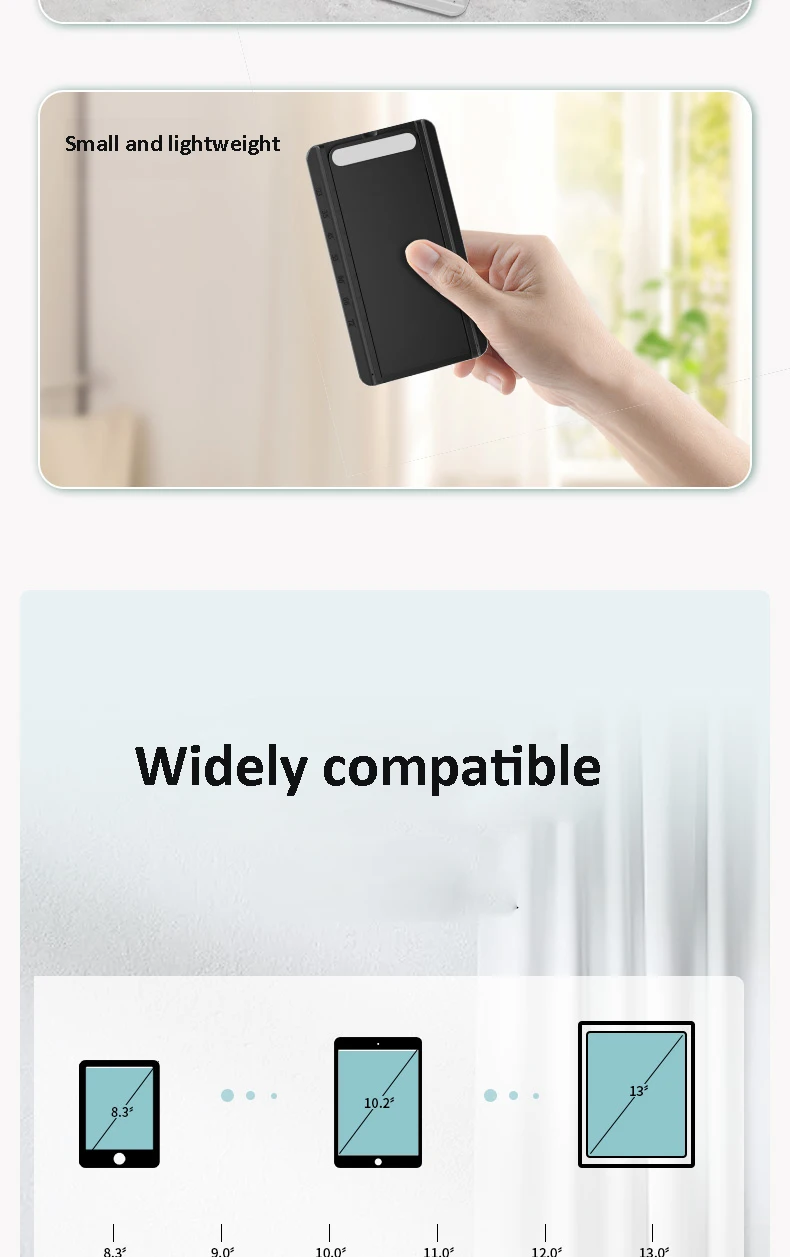 Tragbarer Tablet-Ständer, faltbar, Aufbewahrung, tragbar, klebrig, kreativ, Tablet-Halterung für Ipad, Desktop, E-Reader-Halterung, Tablet-Halter – Detail 8